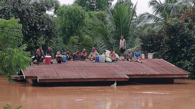 लाओसमा जलविद्युत् परियोजनाको बाँध भत्किँदा सयौँ बेपत्ता