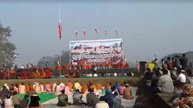 म्यानमारमा बौद्धमार्गी प्रदर्शनकारीमाथि गोली प्रहार,सात जना मारिए