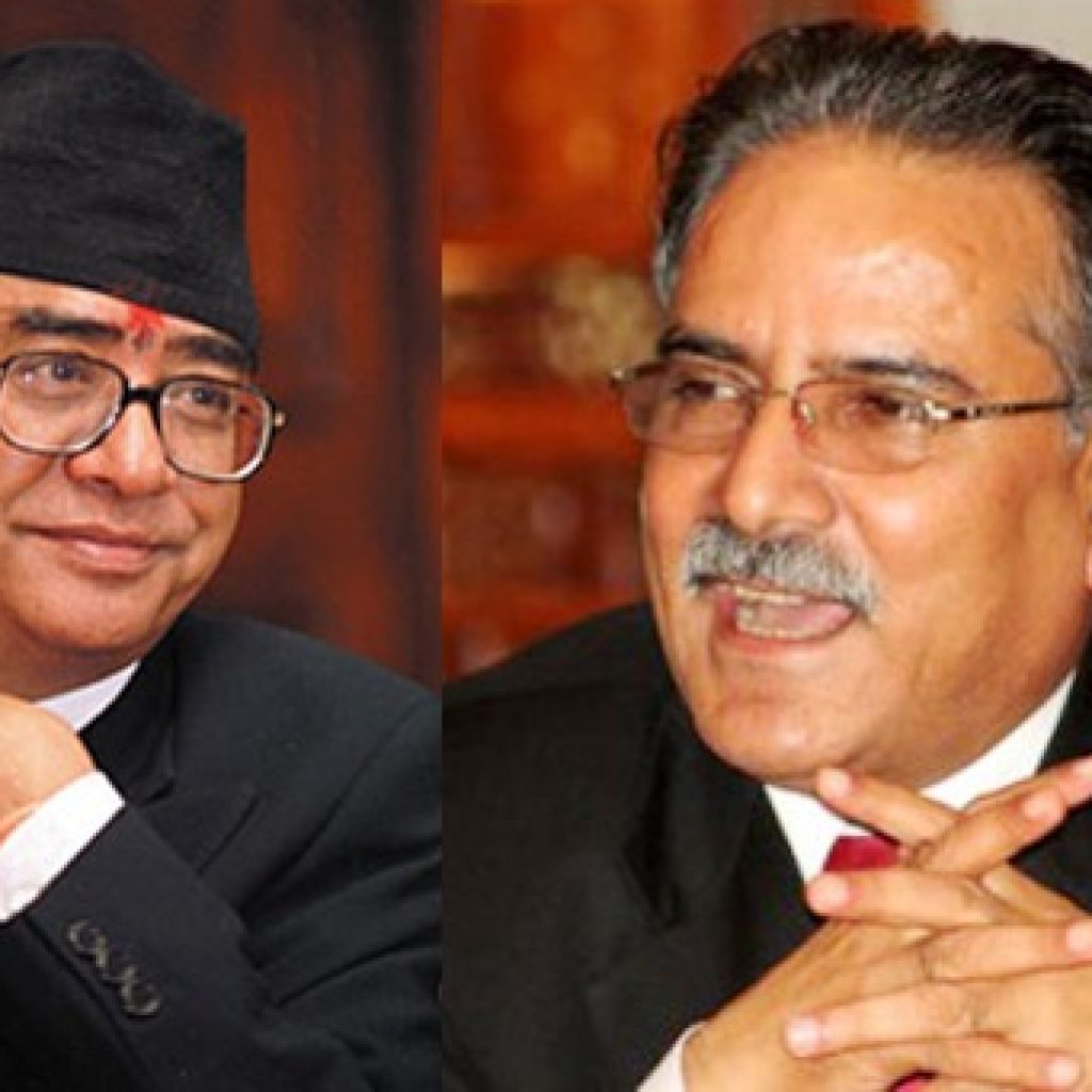 प्रधानमन्त्री दाहाल र सभापति देउवा भेटवार्ता