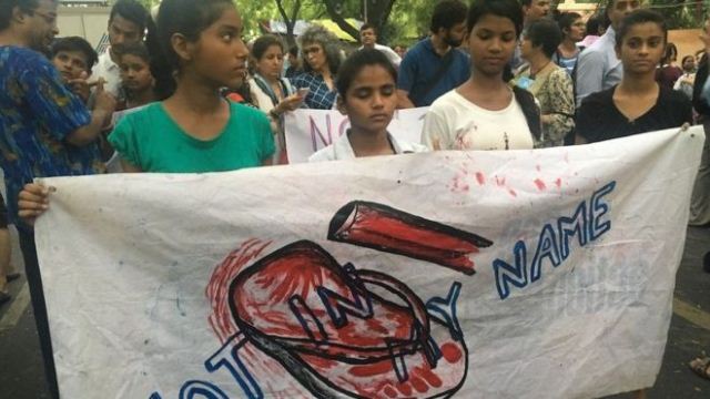 भीडले मानिस मार्ने घटनाविरुद्ध भारतमा प्रदर्शन