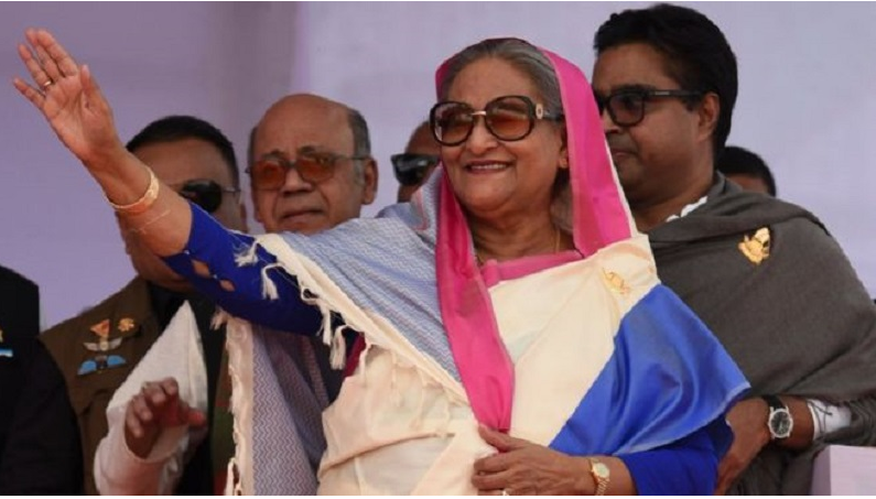 बंगलादेशमा शेख हसिनाको पार्टीलाई भारी बहुमत, हसिना लगातार तेस्रो कार्यकाल प्रधानमन्त्री बन्ने