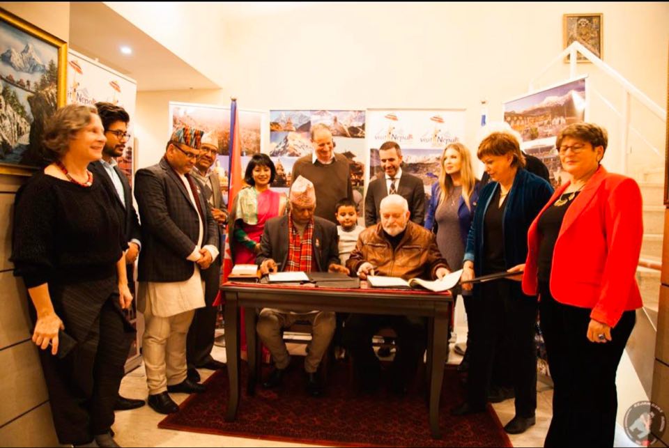 नेपाल प्रज्ञा प्रतिष्ठान र हिब्रु राइटर्स एसोसिएसनबीच दुई पक्षीय सम्झौतामा हस्ताक्षर