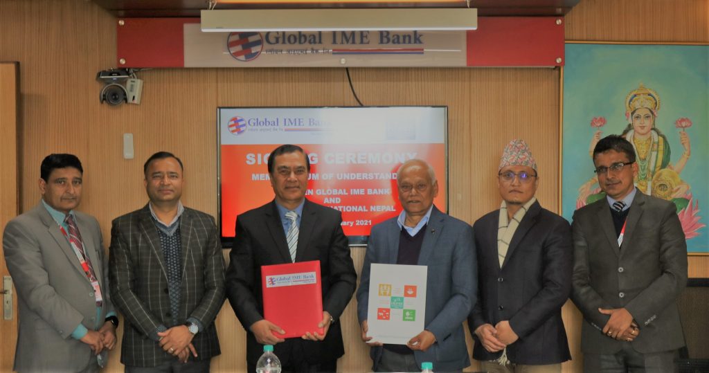 ग्लोबल आइएमई बैंक र हेफर इन्टरनेशनलबीच मूल्य श्रृंखलामा आधारित उद्यमीहरुका लागि सहुलियतपूर्ण कृषि कर्जासम्बन्धी सम्झौता