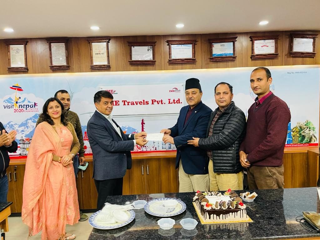 आइएमई ट्राभल्सको २५औँ वार्षिकोत्सव, नाट्टाको भवन निर्माणमा सहयोग र ग्राहकलाई प्याकेज
