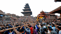 बिस्केट जात्रा मनाउन रोक लगाइएकोमा विरोध