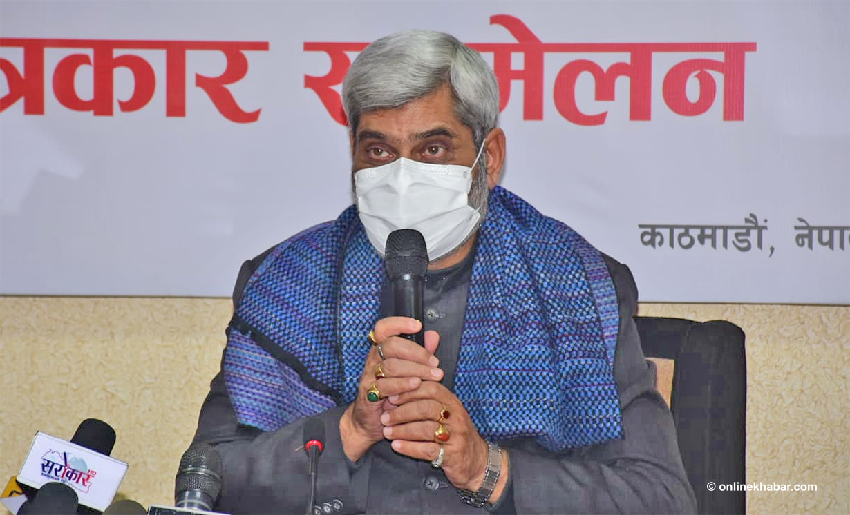 स्वास्थ्य संकटकाल लगाउन सकिने : स्वास्थ्यमन्त्री त्रिपाठी