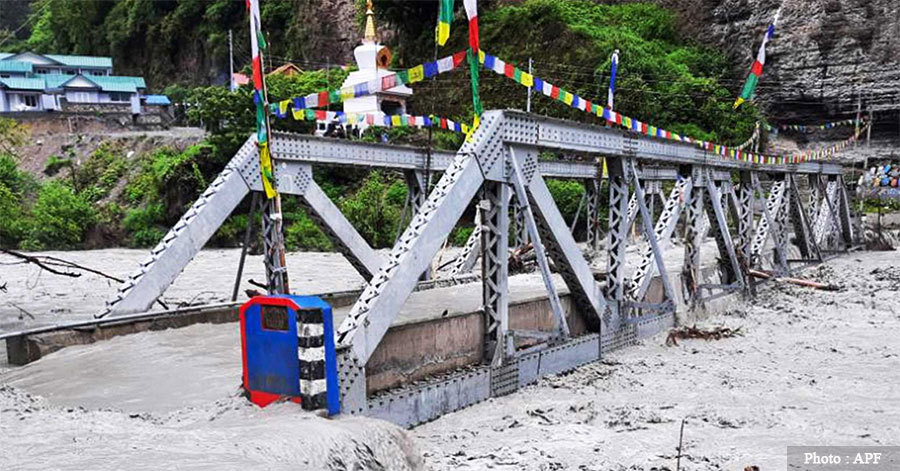 थुनिएको मर्स्याङ्दी नदी बग्न थाल्यो