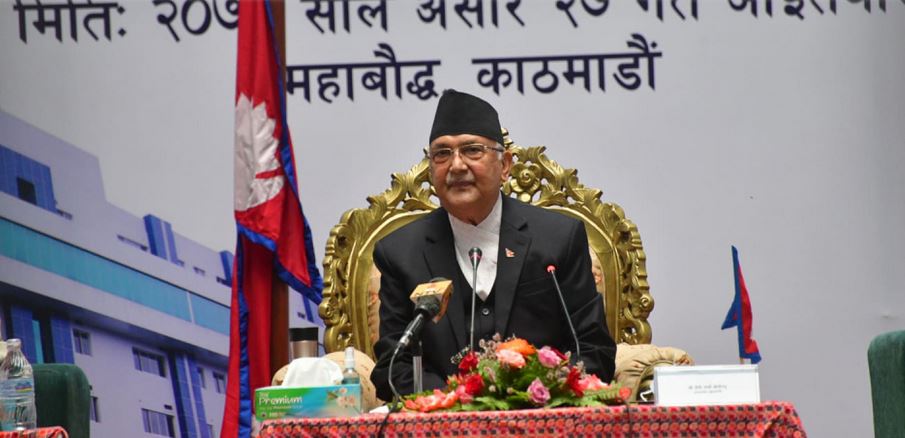 प्रधानमन्त्रीव्दारा केन्द्रीय कोभिड अस्पताल उद्घाटन