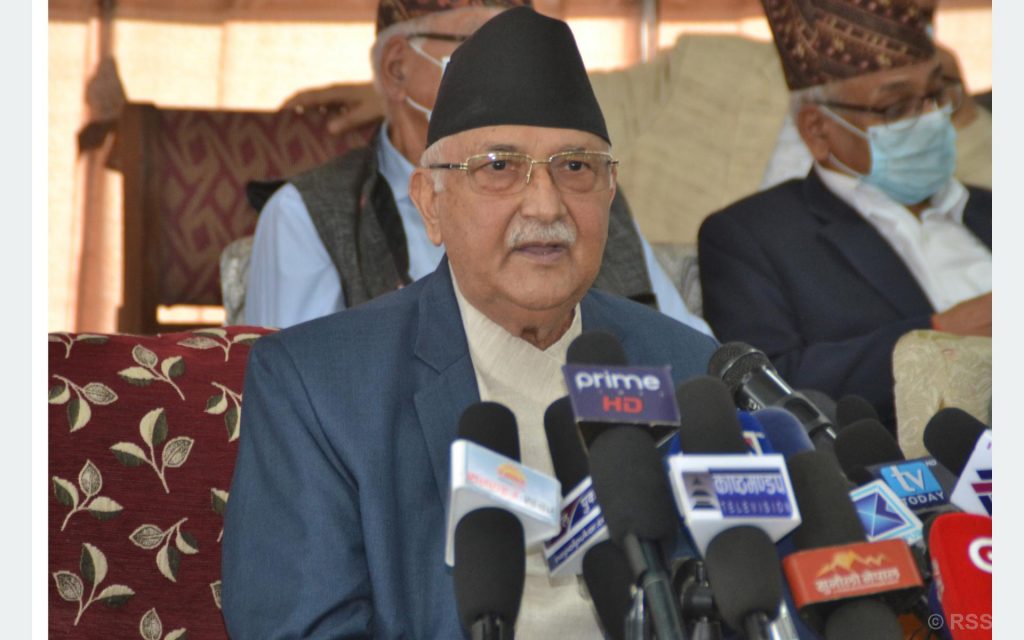 एमालेमा फर्किन ओलीको आग्रह