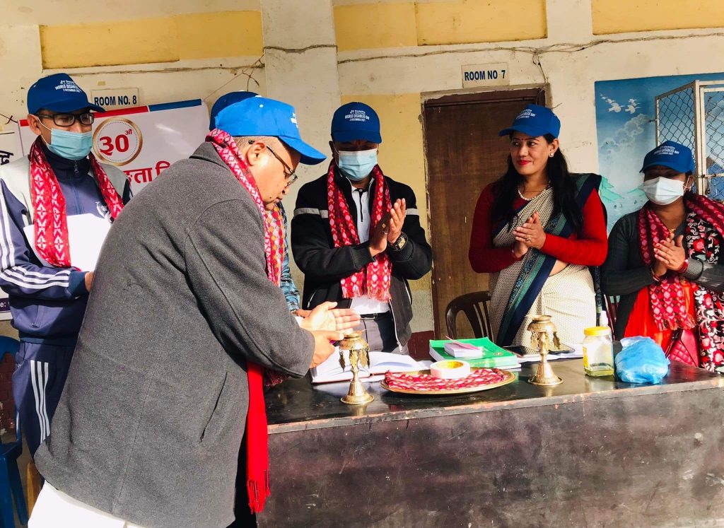 पूर्वमन्त्री रामेश्वर फुयाँलको अगुवाइमा  गोकर्णमा ३० औं अन्तरराष्ट्रिय अपाङ्गता दिवस
