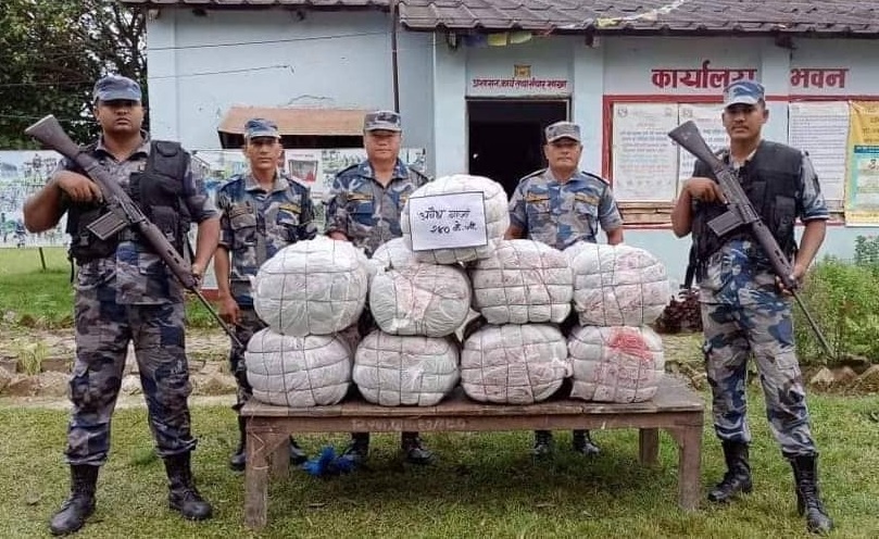 सप्तरीमा २४० केजी गाँजा बरामद