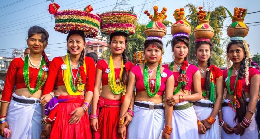 इमाडोलमा मनाइयाे जितिया पर्व