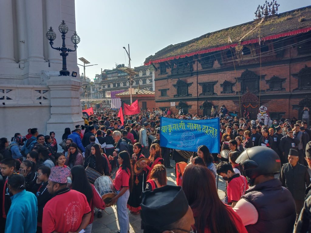 आज नेपाल संवत ११४३ नव वर्षको उपलक्ष्यमा संधै झै बसन्तपुर क्षेत्रबाट प्रारम्भ हुने भिन्तुना र्यालीका केही तस्बिरहरु