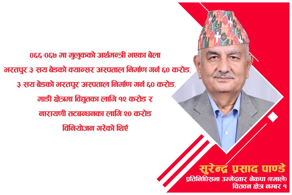 नौजवान युवाका निराशालाई भरोसामा बदल्दै समृद्धिमा समाहित गराउने योजना एमालेसँग छः सुरेन्द्र पाण्डे