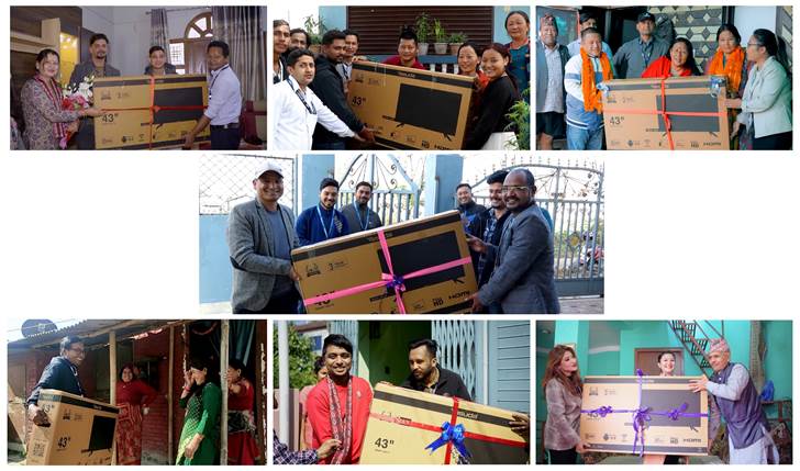 वर्ल्डलिंकको सेवा लिने ग्राहकलाई ४३ इन्चको स्मार्ट टिभी