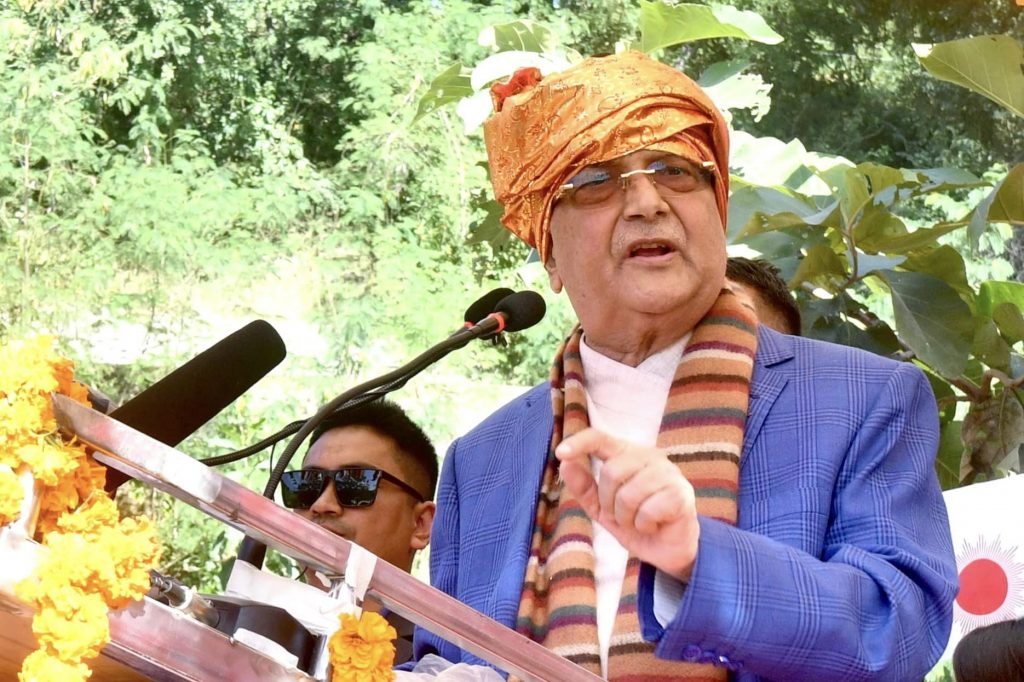 अध्यक्ष ओली चुनावी दौडाहामा, दुई दिनमा ६ सभालाई सम्वोधन