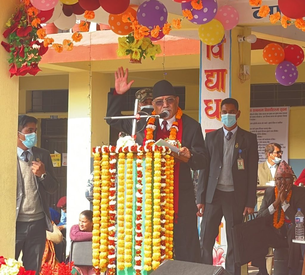 भाषण कम, जनताको सेवा धेरै गर्छु : प्रधानमन्त्री ‘प्रचण्ड’