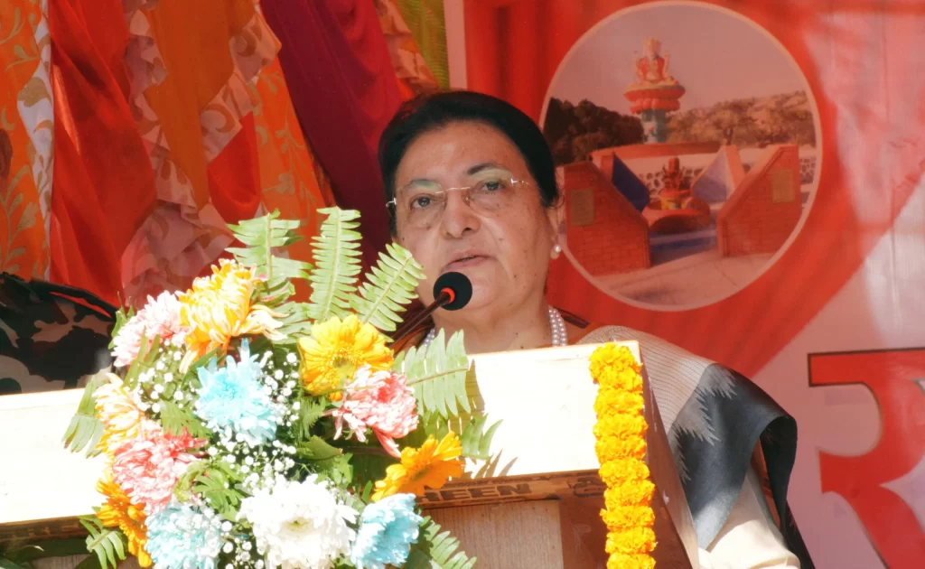 ‘समृद्ध नेपाल र सुखी नेपालीको राष्ट्रिय आकाङ्क्षा पूरा गर्न क्षमताको पहिचान र उपयोग गर्नु पर्छ’ : राष्ट्रपति भण्डारी