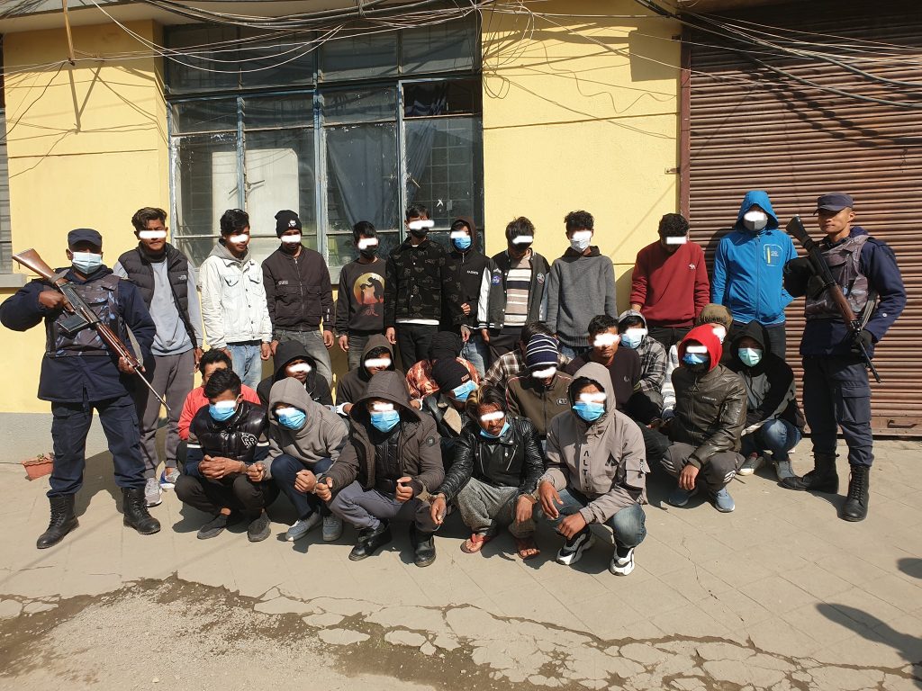 काठमाडौंका दुई कार्यालयबाट ३८ बिचौलिया पक्राउ