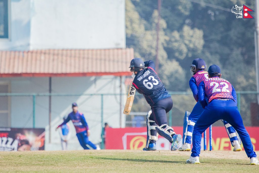 नामिबियाले दियाे नेपाललाई २८६ रनको लक्ष्य