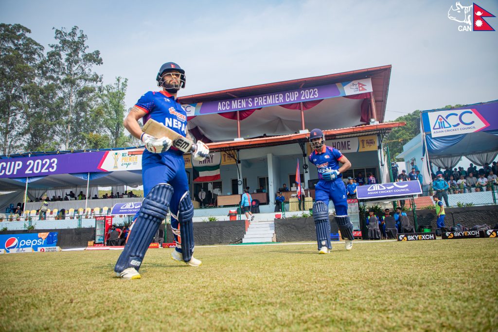 नेपालले टस हारेर कुवेतविरुद्ध ब्याटिङ गर्दै