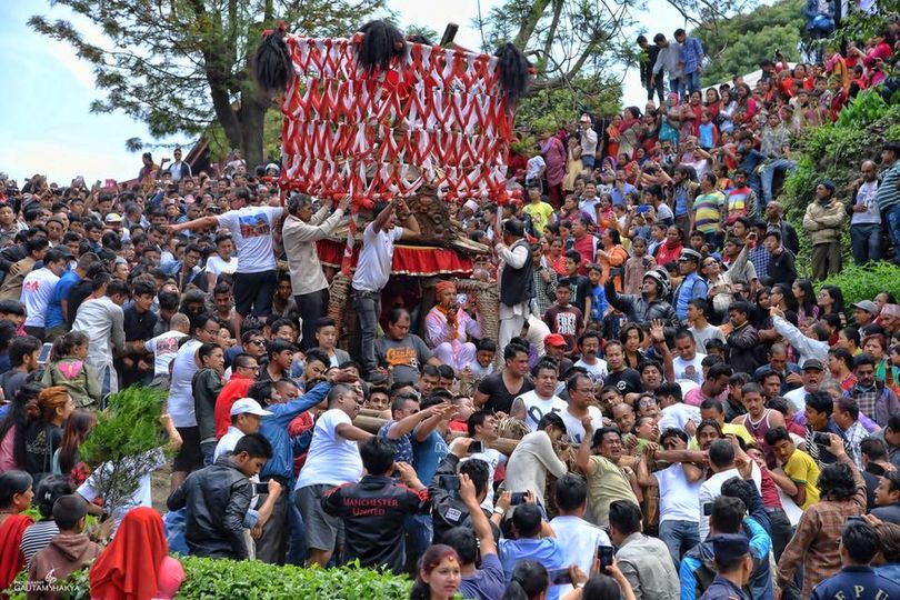 २५ सय वर्ष पुरानो चण्डेश्वरी जात्रा काभ्रेपलाञ्चोककाे बनेपामा मनाइँदै