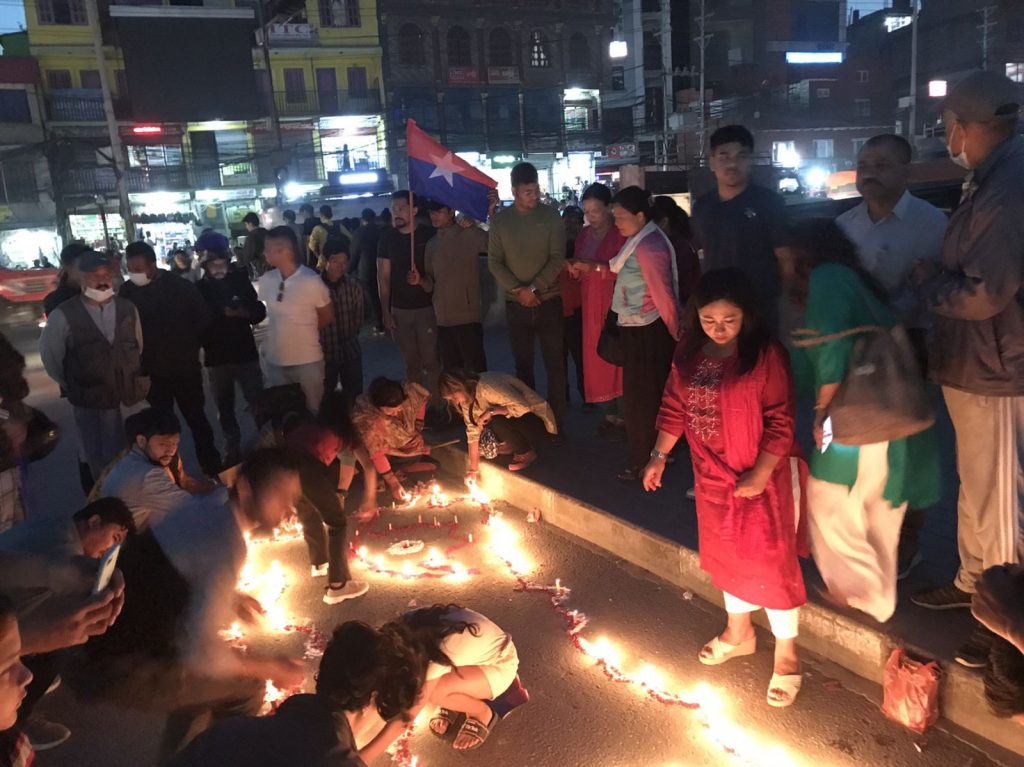 गणतन्त्र दिवसमा युवा संघको दीप प्रज्वलन
