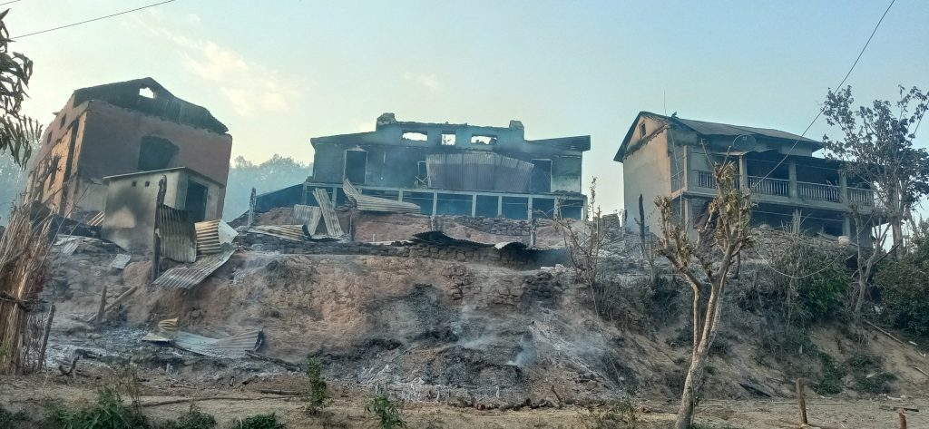 अर्घाखाँची आगलागी : मृतकको संख्या चार पुग्यो