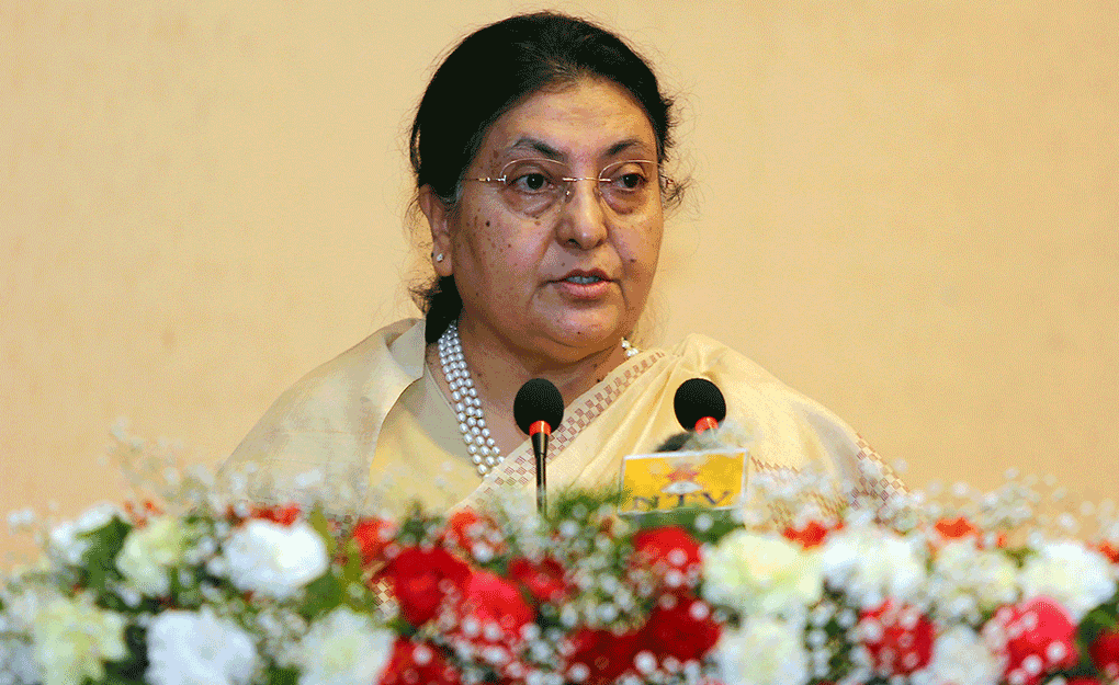 सांस्कृतिक र कूटनीतिक सम्बन्ध सुधार गर्न दुई देशबीचको सीमाको सम्मान गर्नुपर्छ : पूर्वराष्ट्रपति भण्डारी