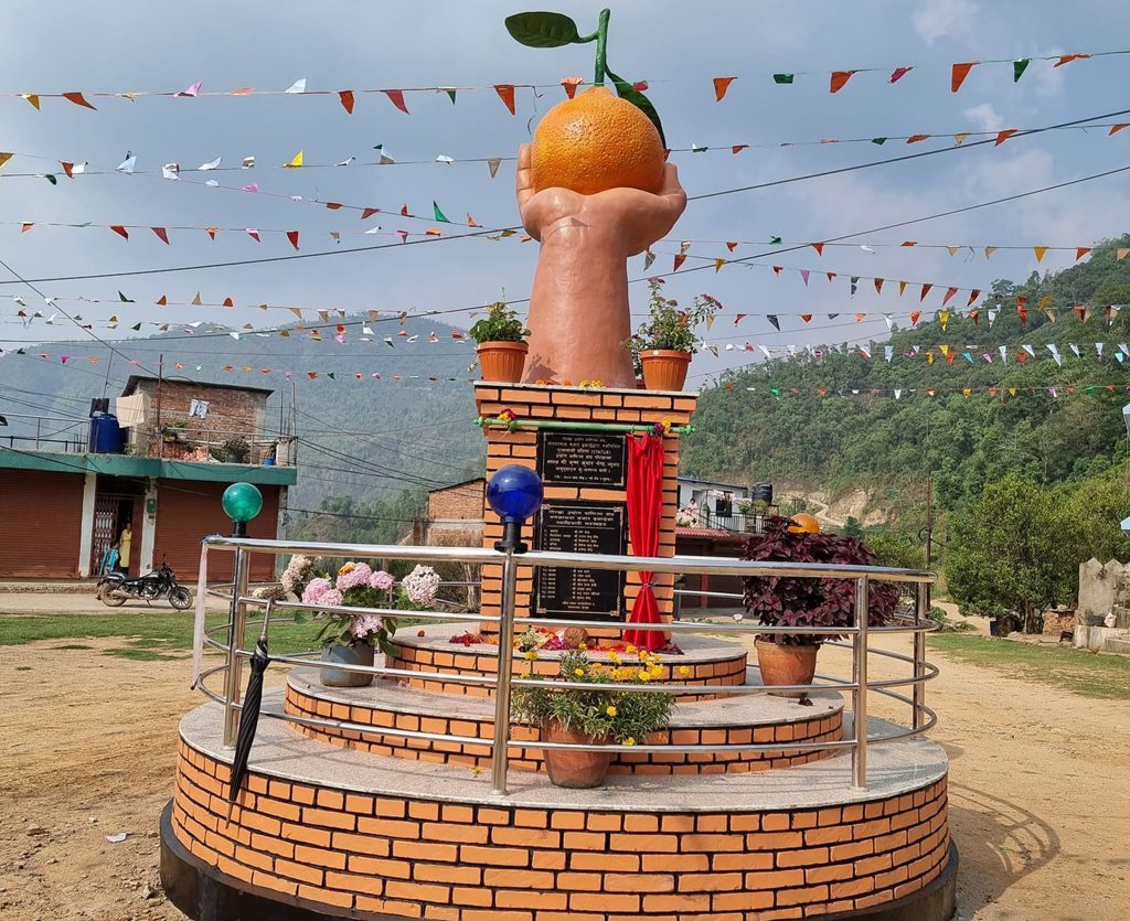 गोरखाकाे मनकामनामा सुन्तलाको प्रतिमा स्थापना