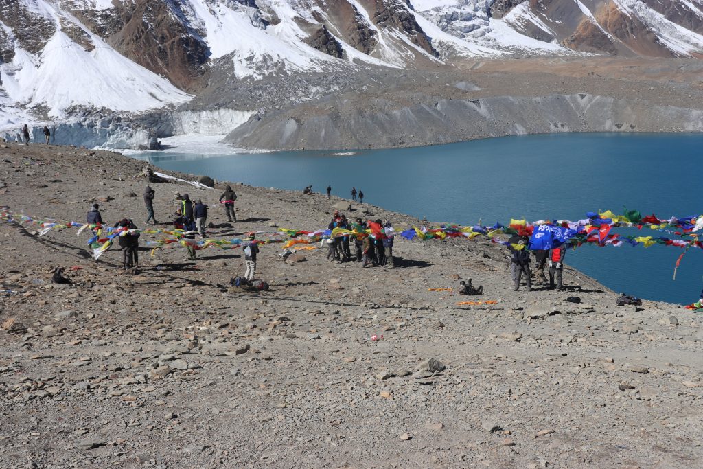 अन्नपूर्ण पदमार्गअन्तर्गतको तिलिचो ताल क्षेत्रबाट १५० किलो फोहोर सङ्कलन