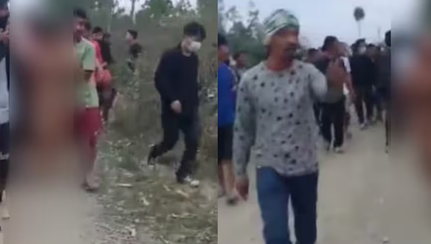 भारतको मणिपुरमा दुई महिलालाई निर्वस्त्र पारेर लखेटिरहेको भिडियो सार्वजनिक