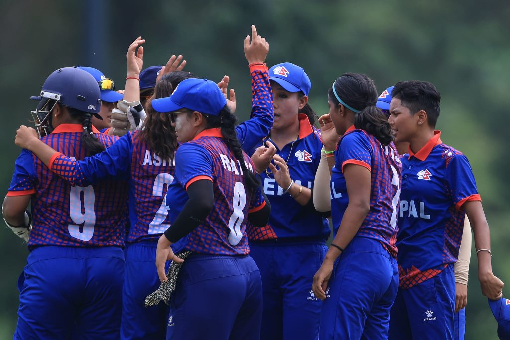 आइसीसी महिला टि–२० विश्वकप एसिया छनोटमा नेपाल विजयी