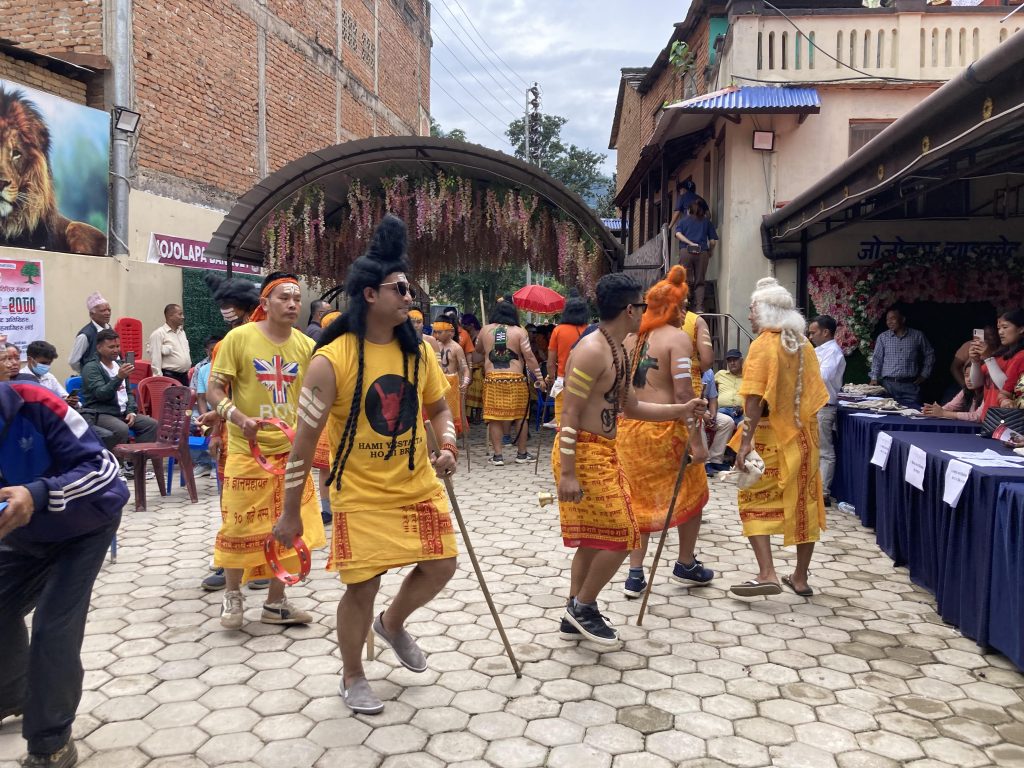 बागलुङ बजारमा भदौरे नाचको रौनक