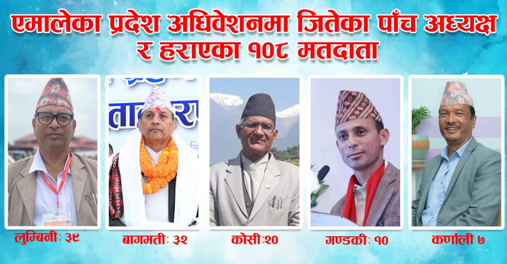 एमालेका पाँच प्रदेशमा हराए १०८ प्रतिनिधि, सबैभन्दा बढी लुम्बिनी कम कर्णालीमा