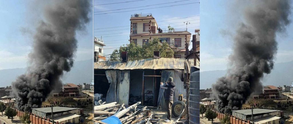 भैंसेपाटीको मन्त्री क्वार्टरमा आगलागी