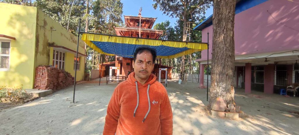 निजी रु एक करोड ५० लाख लगानीमा मन्दिर निर्माण