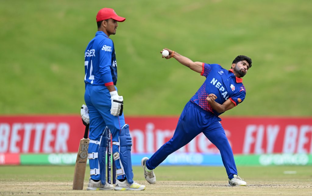यू–१९ विश्वकप :अफगानिस्तानविरुद्ध नेपालले लियाे आठाैं विकेट