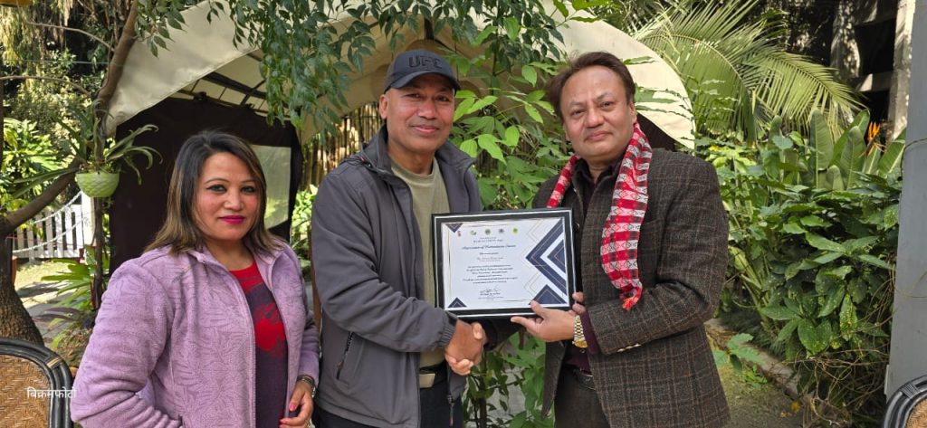 मेलम्चीमा बिक्रम भक्त जोशीको चोभार ब्लुजलाई लायन्स सम्मान