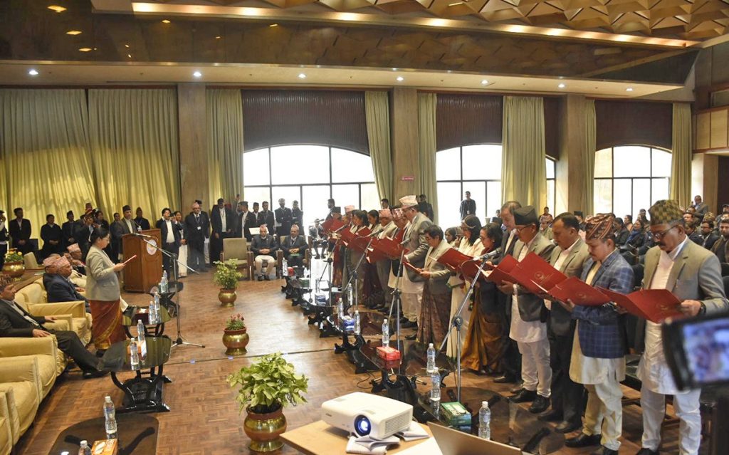राष्ट्रियसभाका नवनिर्वाचित सदस्यहरूले लिए सपथ