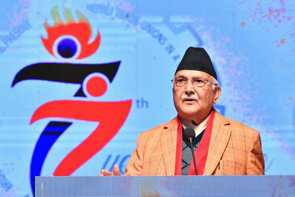 १२ मिनेट लामो ओलीको सम्वोधनः भताभुङ्ग भएको देशको अवस्था फर्काउनेमा आशावादी छु