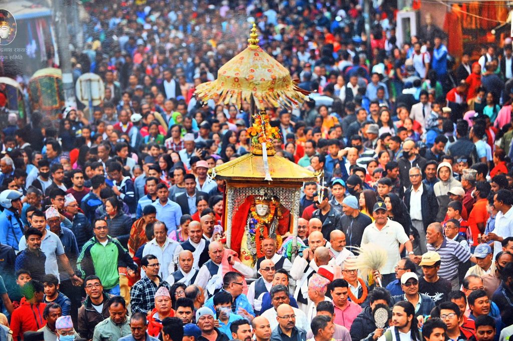 जनबहाःद्यःको रथ जात्रा आजबाट सुरूहुँदै, रथ बेलुकी तानिने