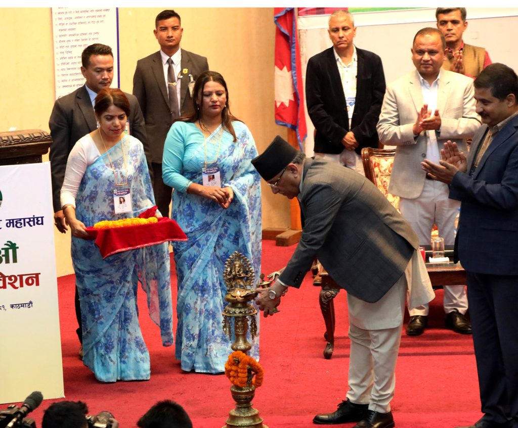 प्रधानमन्त्रीद्वारा पत्रकार महासङ्घको २७औँ महाअधिवेशनकाे उद्घाटन