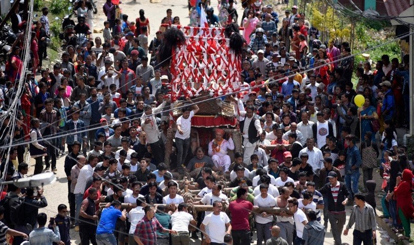 बनेपामा आजदेखि तीनदिन मनाइने चण्डेश्वरी जात्रा सुरू