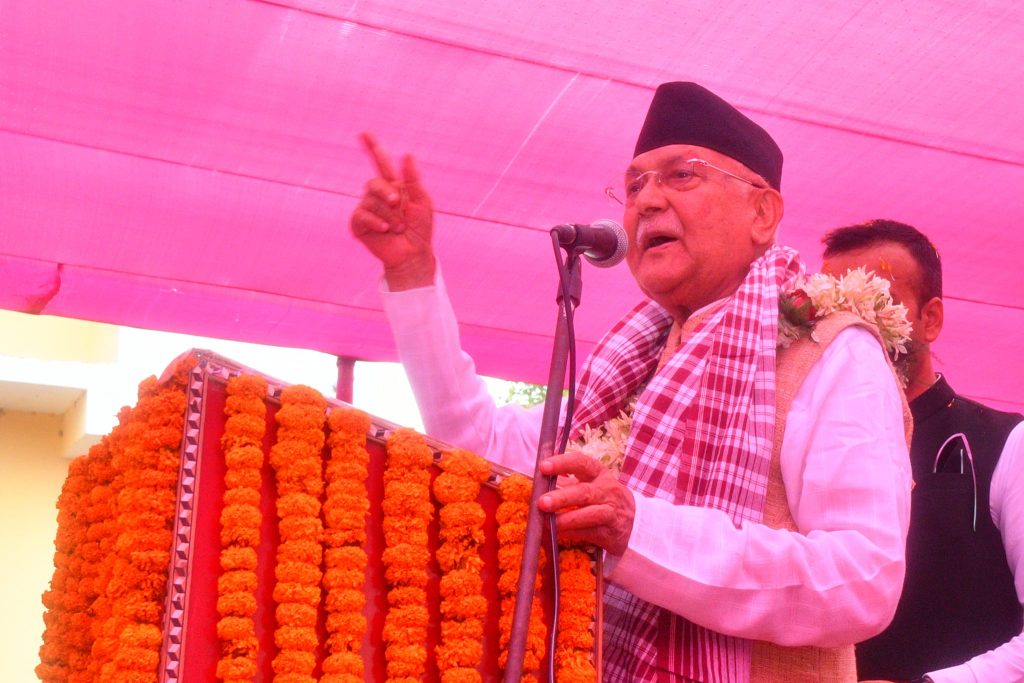 कांग्रेसलाई संसद्को गतिरोध अन्त्य गर्न अध्यक्ष ओलीको आग्रह