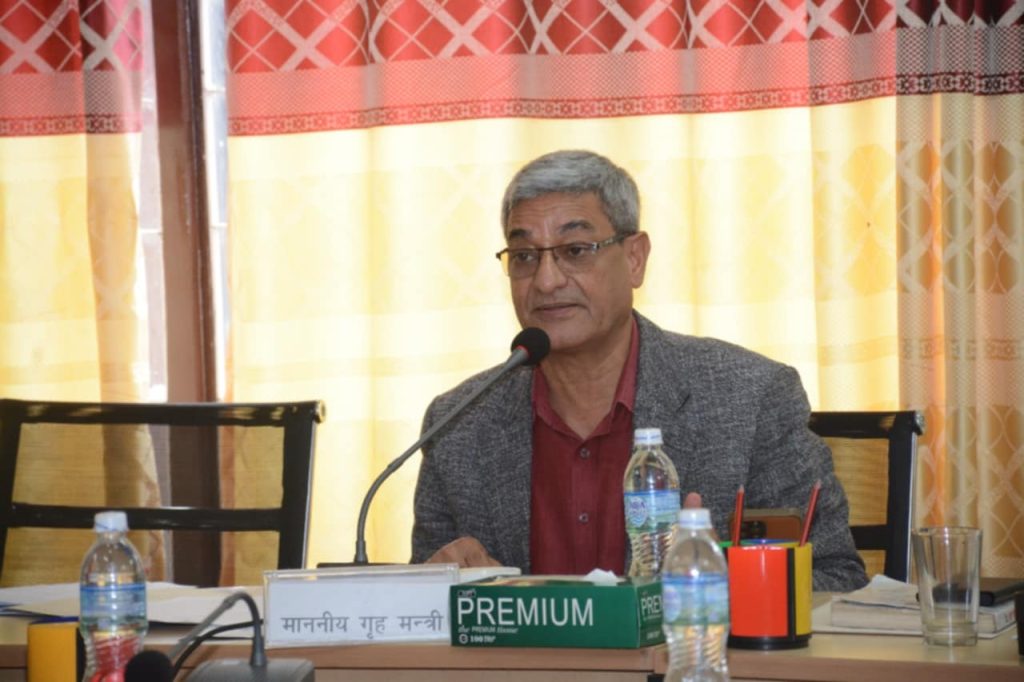 भ्रष्टाचार निवारणसम्बन्धी विधेयक चाँडो टुङ्ग्याऔँ : गृहमन्त्री लेखक