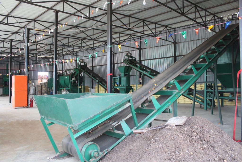 मध्यविन्दुमा फोहरबाट जैविक मल उत्पादन