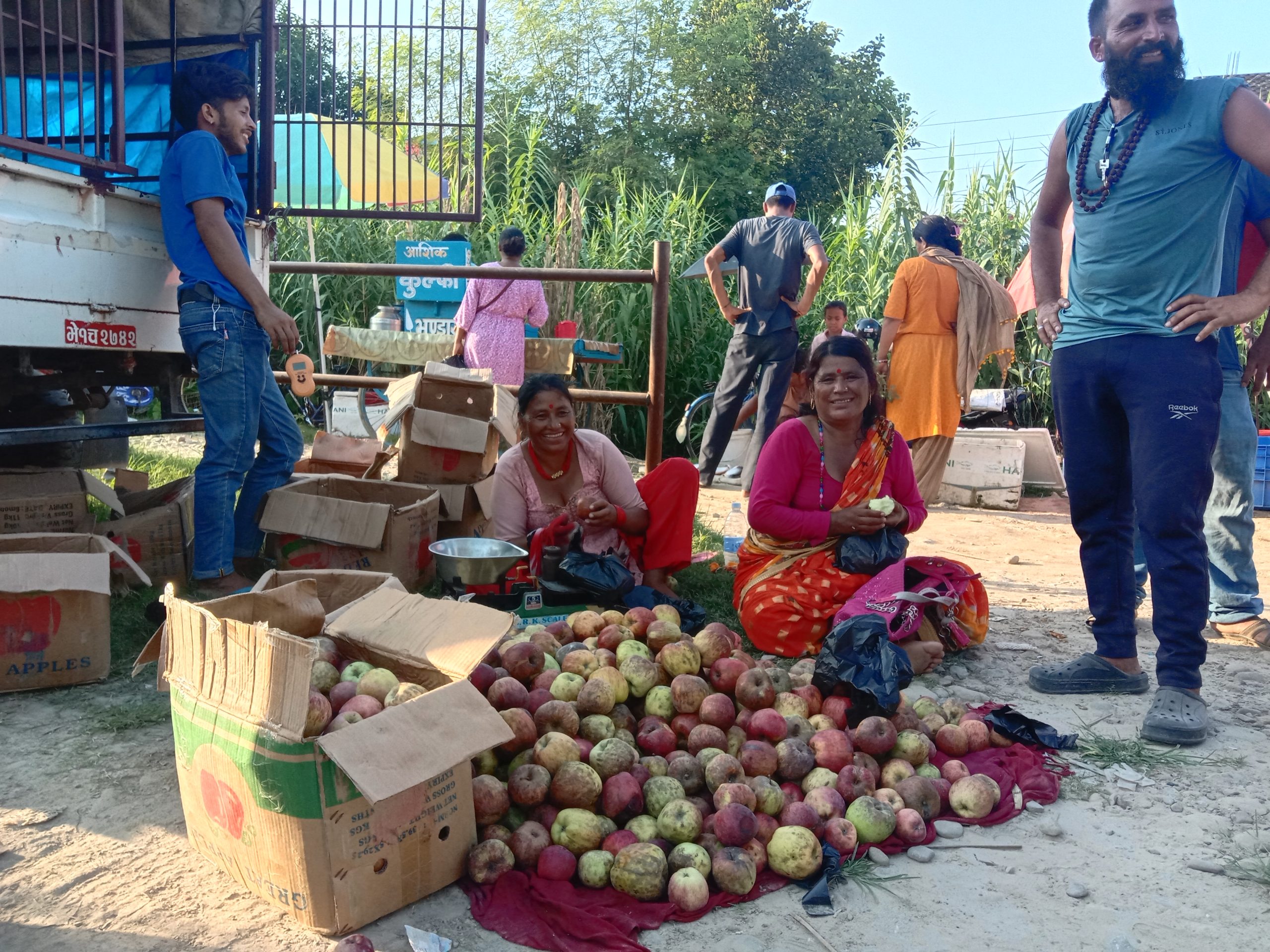 जुम्लाका स्याउ, कैलालीमा व्यापार