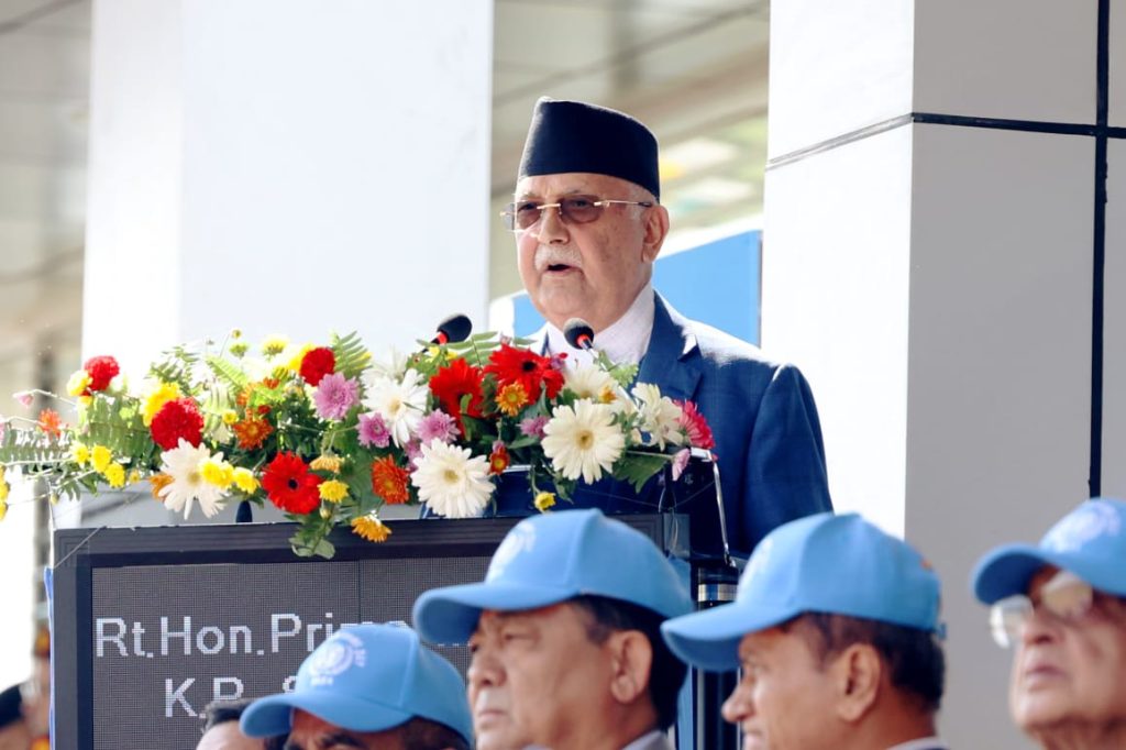 जलवायु अनुकूलन र दिगोपनालाई नेपालले प्राथमिकतामा राखेकाे छ : प्रधानमन्त्री ओली