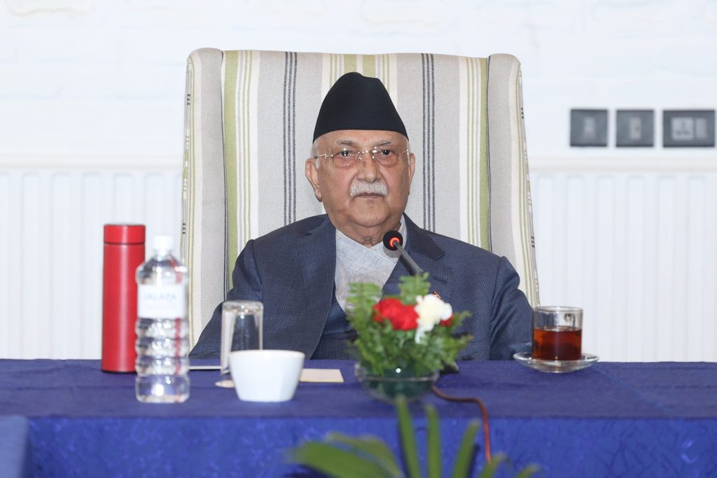 प्रधानमन्त्री ओलीले आज विशेष पत्रकार सम्मेलन गर्नुहुँदै